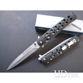 OEM Cold Steel 26S white blade black handle folding knife UD48610